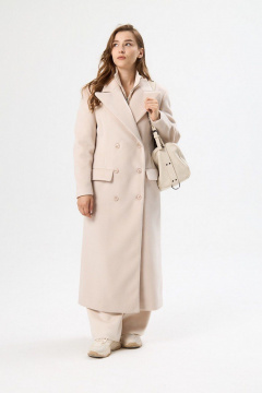 Пальто ALIN 7002 молочный - фото 1