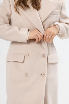 Пальто ALIN 7002 молочный - фото 2