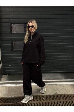 Брюки, толстовка THE.WOMAN 0358 черный - фото 1