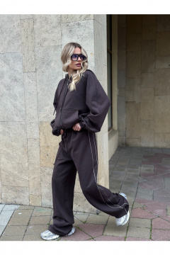 Брюки THE.WOMAN 0363 шоколадный - фото 1