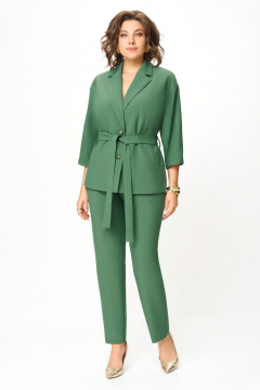 Брюки, жакет DaLi 9347.1 зелень - фото 1