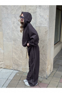 Брюки THE.WOMAN 0363 шоколадный - фото 3