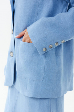 Жакет SHLOMO 6-1 голубой - фото 3