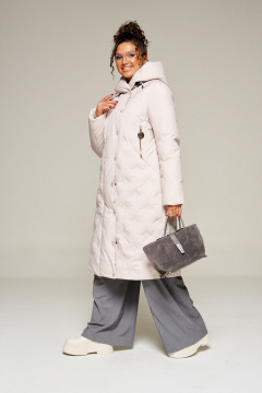 Пальто Beautiful&Free 8015 светло-серый - фото 1