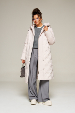 Пальто Beautiful&Free 8015 светло-серый - фото 3