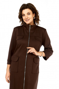 Платье Элль-стиль 2425 шоколад - фото 2