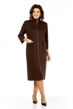 Платье Элль-стиль 2425 шоколад - фото 1