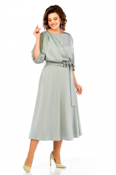 Платье Ольга Стиль С-959 шалфей - фото 4