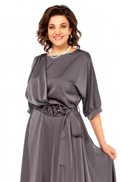 Платье Ольга Стиль С-959 серый - фото 2