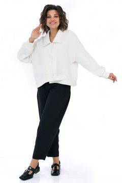 Брюки, жакет Alani Collection 2463 черно-белый - фото 5