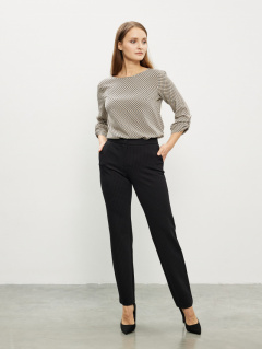 Деловые брюки зауженные из текстиля с вытачками и карманами Femme & Devur 1760 8.32F(164) - фото 2