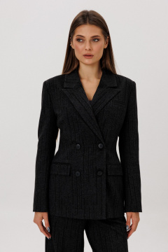 Жакет DNM 041 черная_полоска - фото 1