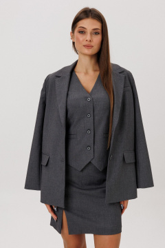 Юбка DNM 043 серый - фото 3