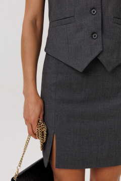 Юбка DNM 043 серый - фото 2