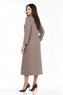 Жакет, юбка Милора-стиль 1382 какао - фото 3