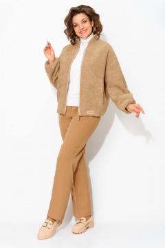 Бомбер, брюки Liliana 1481БрПн кэмел - фото 5