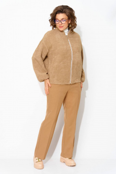 Бомбер, брюки Liliana 1481БрПн кэмел - фото 1