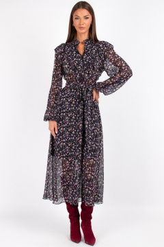 Платье VIZAVI 813.2 цветы - фото 1