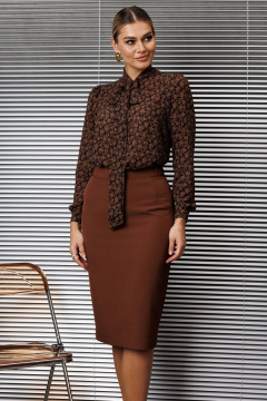 Блуза, жакет, юбка Мода Юрс 25-2808 кэмел - фото 5