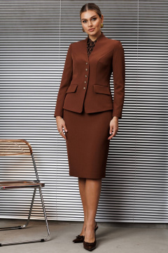 Блуза, жакет, юбка Мода Юрс 25-2808 кэмел - фото 1