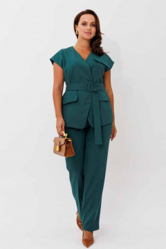 Брюки, жилет Mislana 1252 морская_волна - фото 3