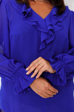 Блуза Mislana 1192 синий - фото 2