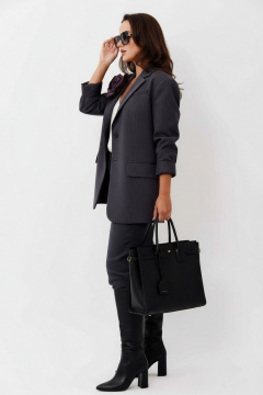 Брюки, жакет Mislana 1249 полоска_розовая - фото 4