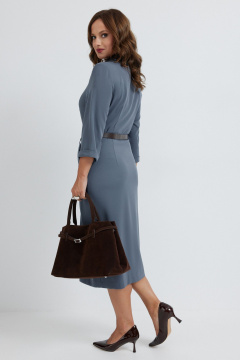 Платье Твой имидж 2258 серо-голубой - фото 2