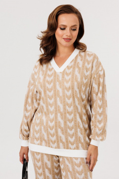 Брюки, джемпер Mubliz 279 бежевый - фото 2