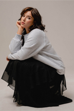 Джемпер JRSy 2634 меланж_светло-серый - фото 5