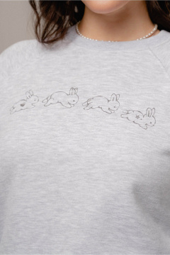 Джемпер JRSy 2634 меланж_светло-серый - фото 4