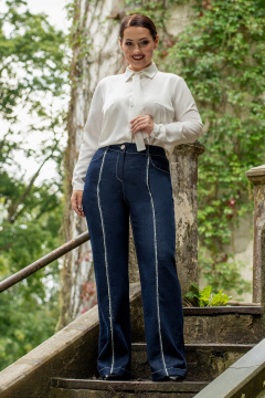 Блуза ADARIN А14 молочный - фото 5