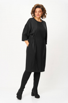Платье Karina deLux M-1395 черный - фото 5