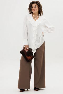 Блуза Anelli 1679 белая_романтика - фото 3