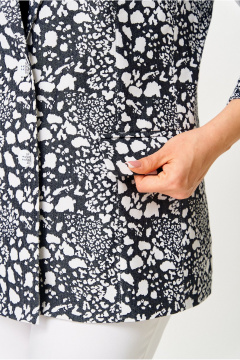 Жакет БелЭльСтиль 412-3_03_22 черно-белый - фото 3