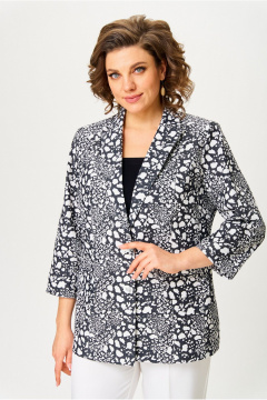 Жакет БелЭльСтиль 412-3_03_22 черно-белый - фото 2