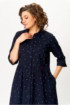 Платье БелЭльСтиль 811-2_33_22 темно-синий - фото 3