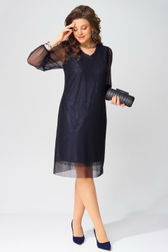 Платье Fita 1383 темно-синий - фото 3