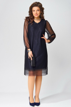 Платье Fita 1383 темно-синий - фото 1