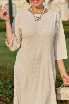 Платье Vittoria Queen 25423 бежевый - фото 3