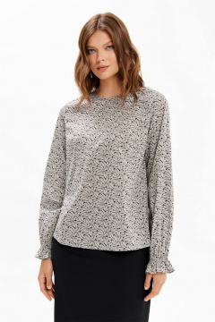 Блуза Nelva 23481 черно-серый - фото 1