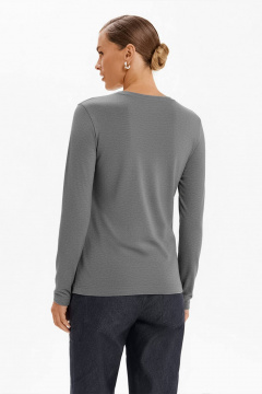 Лонгслив Nelva 23490 серый - фото 3