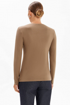 Лонгслив Nelva 23490 табак - фото 3