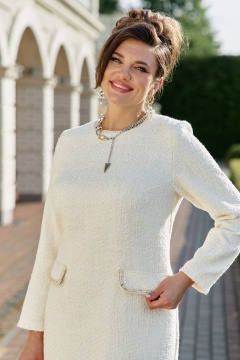 Платье Vittoria Queen 26363 экрю - фото 4