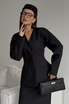 Жакет DAVA 3138 черный - фото 4