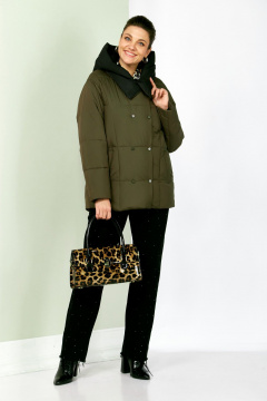 Куртка Shetti 2201 хаки - фото 2