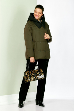 Куртка Shetti 2201 хаки - фото 5