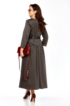 Платье Taita plus 2526/2 т.шоколад + беж - фото 5