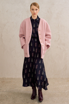 Платье, пояс Lokka 1715 темно-синий/мультиколор - фото 3