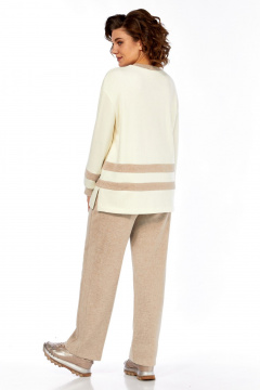 Брюки, джемпер БагираАнТа 1072 бежевый - фото 2